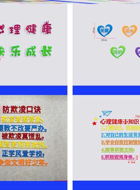 太阳宣传心理健康教室布置阳光中小学心窗文化主题墙向阳立体装饰
