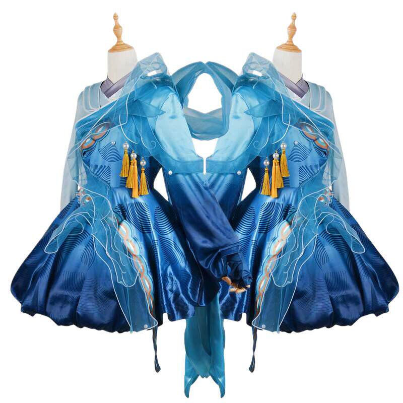 王者荣耀cos服山海经瑶碧波行cosplay萝莉少女古风服装瑶妹碧波行