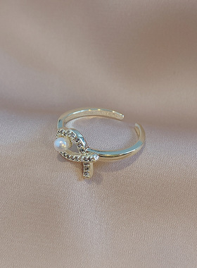 编织麻花开口戒指女时尚个性夸张