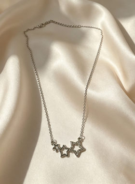 星星吊坠项链女轻奢高级感精致锁骨链