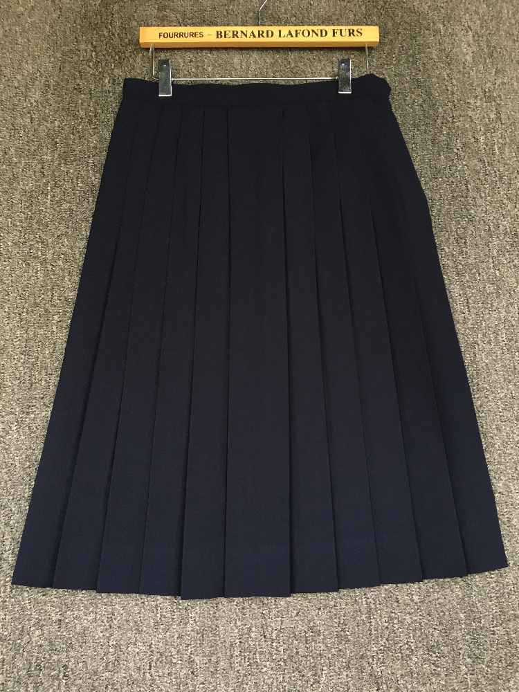 中古古着日本JK制服  中古日系学院纯色百褶中长裙短裙半身裙