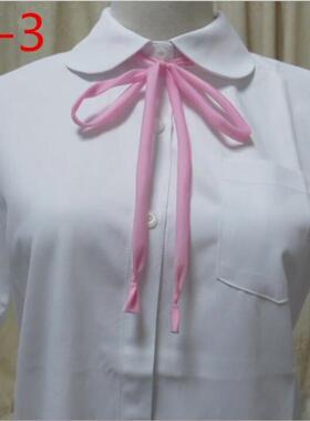 新款细条滑溜溜领绳喇叭JK制服