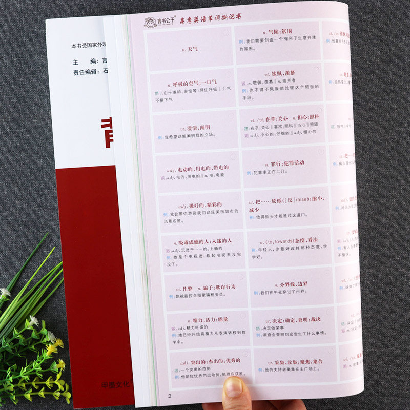 高考英语单词撕记书大全通用版高中英语单词默写本巧背神器言书公子高中生英语词汇必背一本全3600词学生实用高考英语词汇书