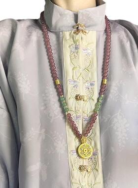 新中式项链复古小众毛衣链配饰品