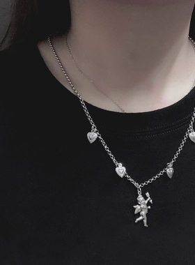 choker射箭天使少女风吊坠项链