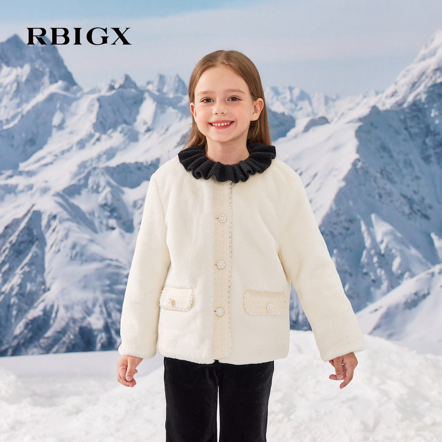 RBIGX瑞比克童装冬季新款小香风女童仿皮草外套保暖上衣,淘宝优惠券,粉丝福利购,淘宝优惠卷