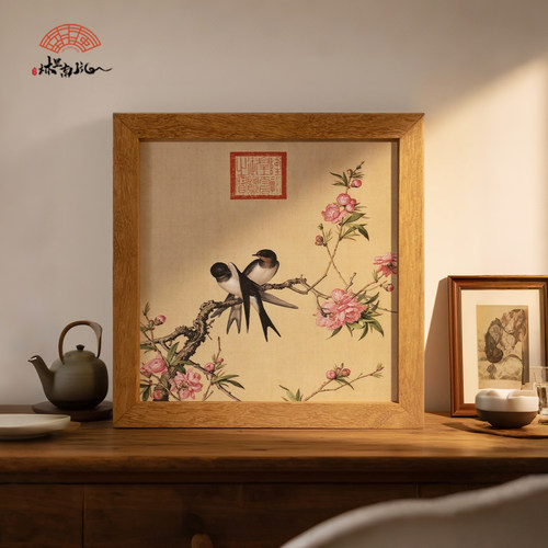 直播专属（仙萼长春图） 国风摆台现代餐厅挂画郎世宁国画 - 图0