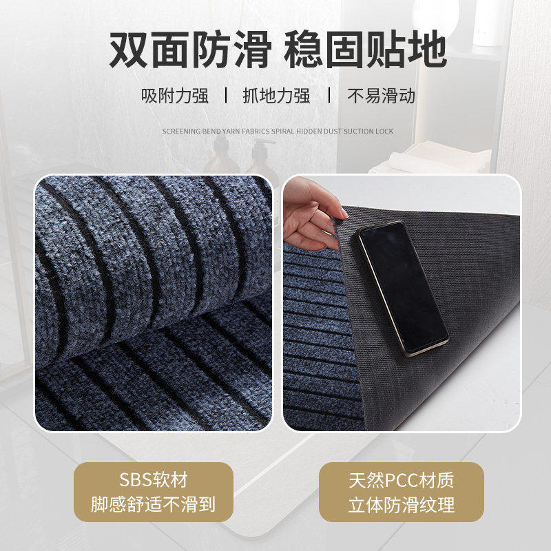 厨房吸水防滑防油可擦免洗耐脏门垫 怡沁园厨房地垫