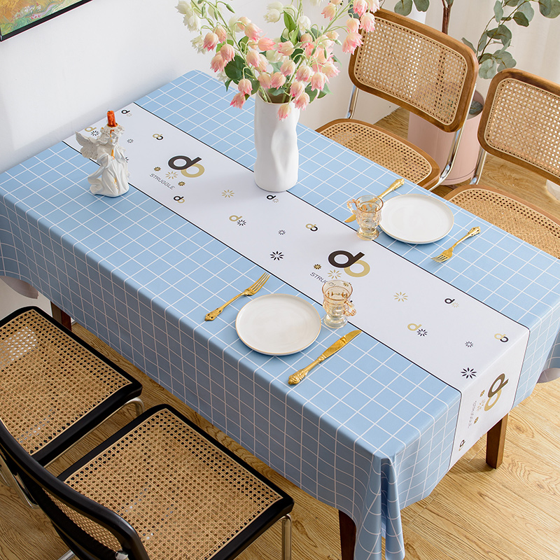 防水防油免洗书桌ins风北欧餐桌布 怡沁园桌布