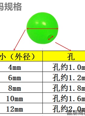 路亚挡珠塑料夜光珠挡豆