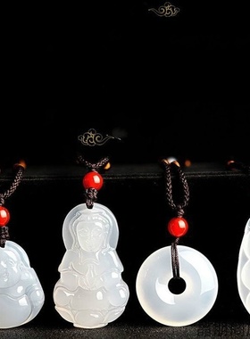 观音弥勒笑佛吊坠男款观