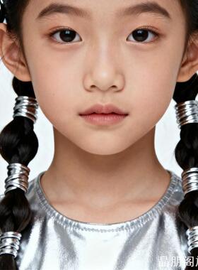 细款高弹银葱皮筋幼儿泡泡辫专用