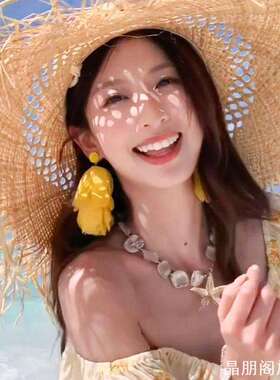 夏日短途出游氛围感黄花耳坠轻薄
