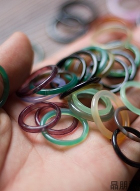 扳绿色跑环古装汉服配饰