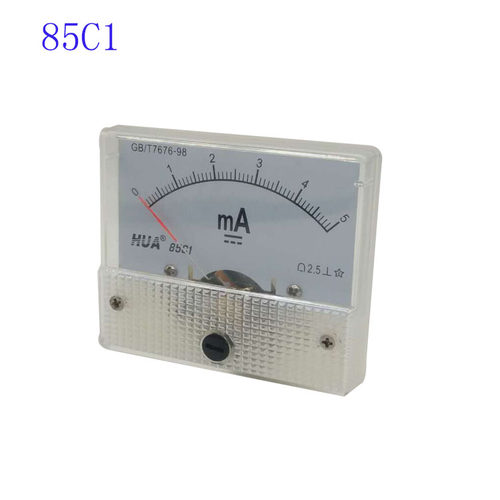 85C1机械型表头指针式直流毫安表DC5mA  DC10mA DC50mA DC100mA - 图2