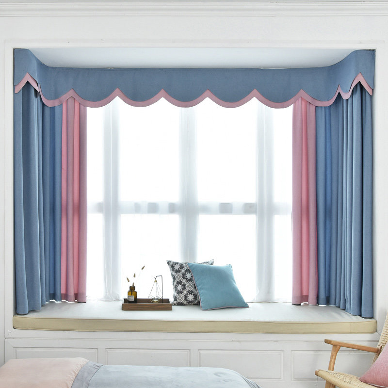 定制遮光窗帘帘头窗幔成品北欧简约亚麻网红款客厅卧室飘窗窗帘布,淘宝优惠券,粉丝福利购,淘宝优惠卷
