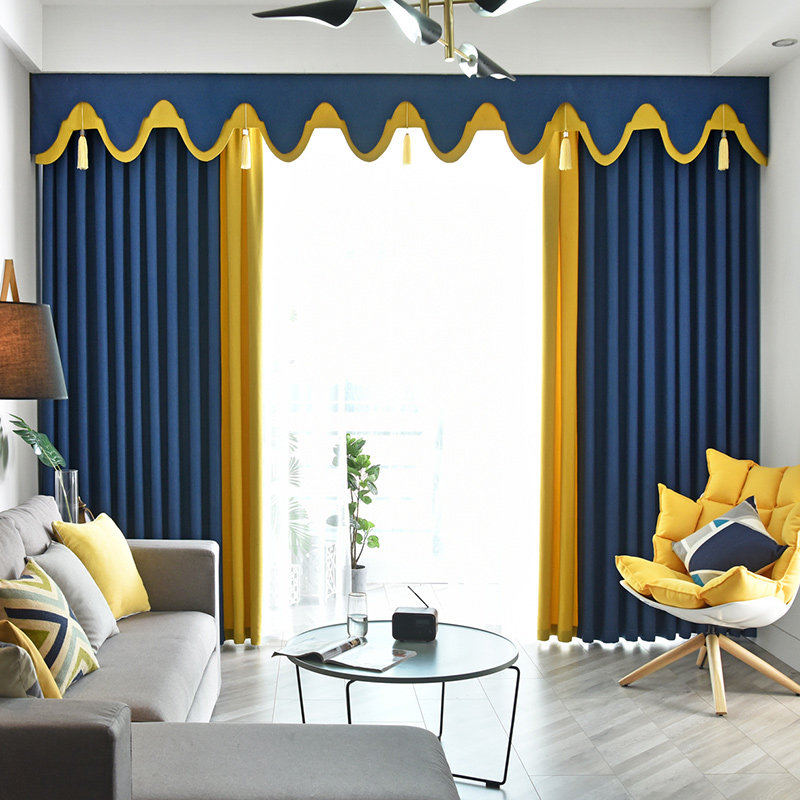 定制遮光窗帘帘头窗幔成品北欧简约亚麻网红款客厅卧室飘窗窗帘布,淘宝优惠券,粉丝福利购,淘宝优惠卷