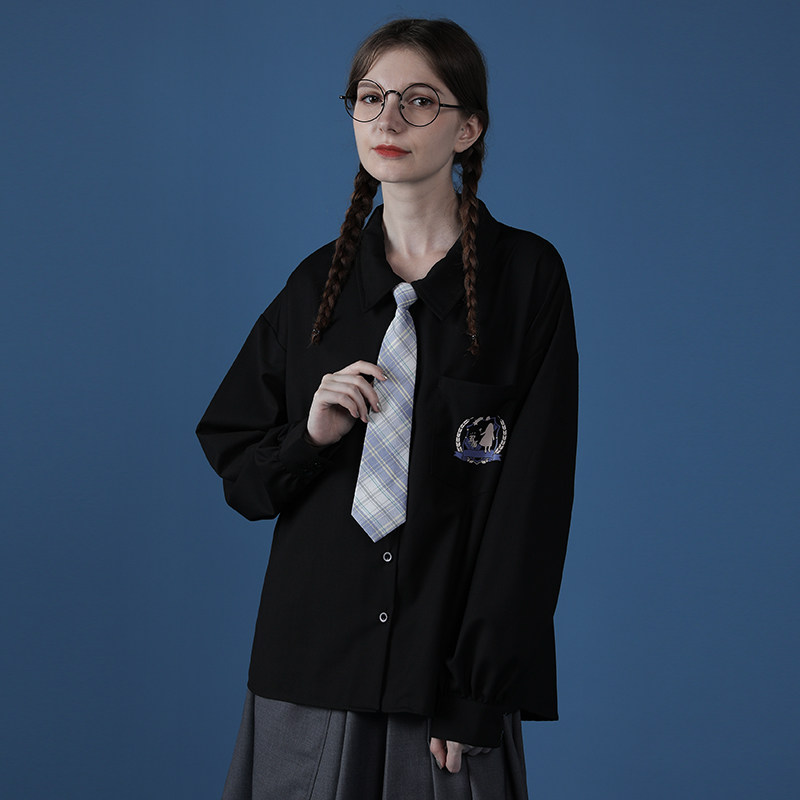 2020新款jk白衬衫春秋薄款长袖制服 佐贝卡衬衫