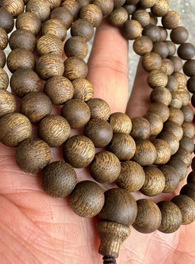 越南芽庄莺歌绿棋楠沉香手串男女佛珠手链情侣毛衣链9分沉花蜜香