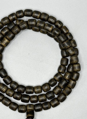 文莱绿棋沉香项链油脂满随形吊坠克重51克过手留余香男女士毛衣链