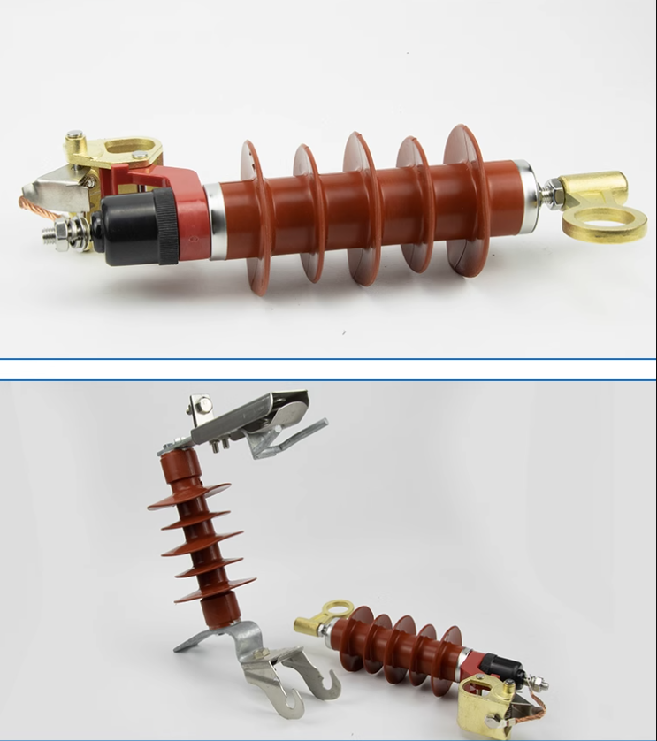 可卸式避雷器HY10WS-17/50DL-DR  TB  TR（3只一组），配绝缘护罩 - 图1