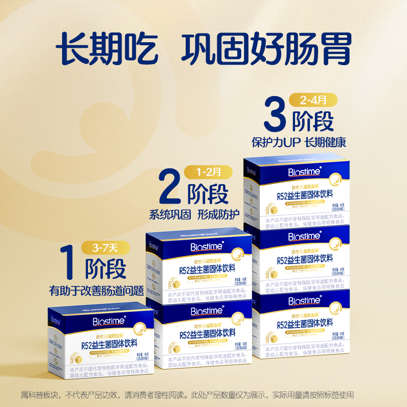 【会员专享】合生元益生菌奶味5袋装*3盒全年龄通用法国进口菌粉