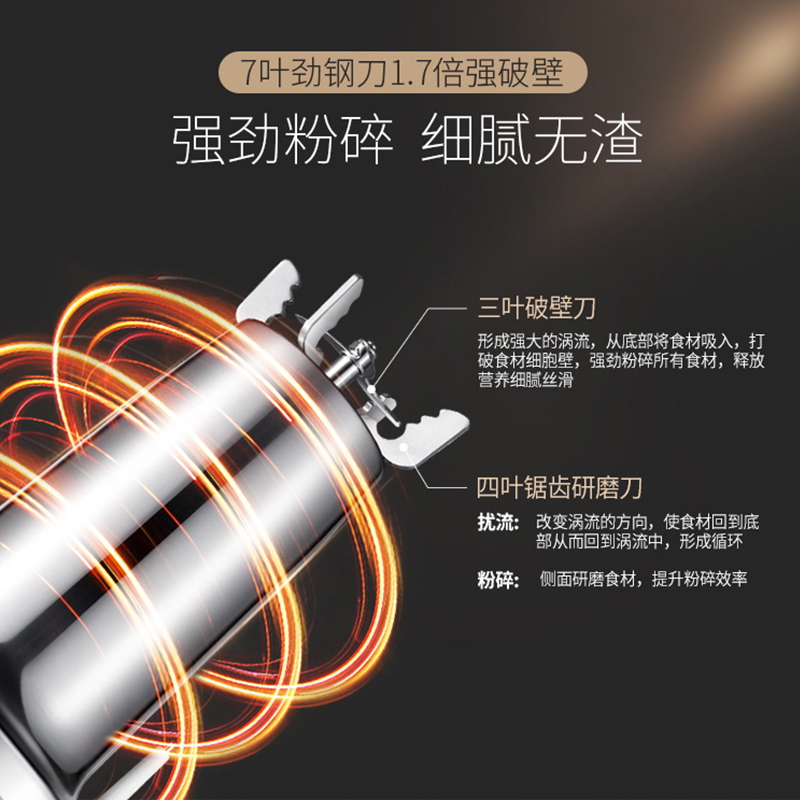 苏泊尔红成好运专卖店苏泊尔豆浆机家用破壁免过滤多功能免煮小型迷你豆浆米糊全自动3