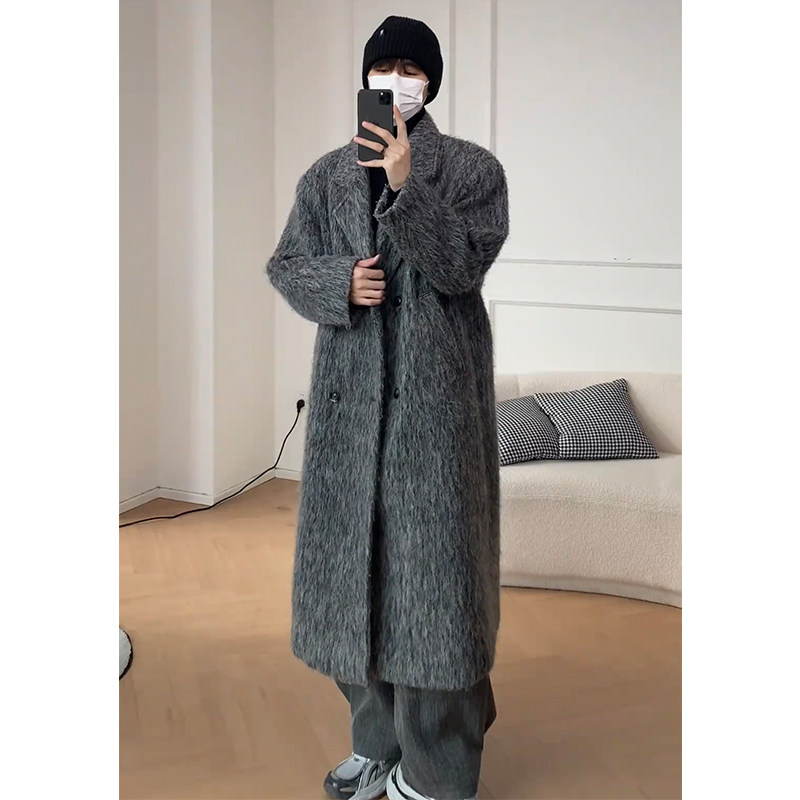 fmario 韩风夹棉加厚保暖中长款休闲宽松含羊毛呢料大衣男女,淘宝优惠券,粉丝福利购,淘宝优惠卷