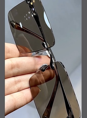 商务款天然水晶石头眼镜太阳镜墨镜超清晰清凉护目抗疲劳防辐射