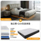 Mousse first-layer cowhide solid wood simple suspended bed
