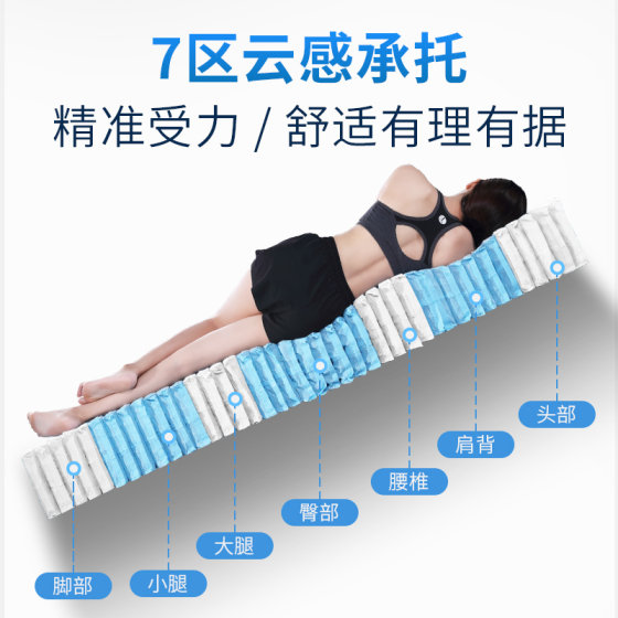 Mousse imported latex seven-zone spine mattress