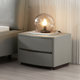 Mousse bedside table leather art Nordic storage two buckets