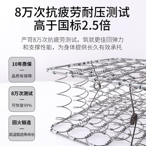 慕思官方旗舰店床垫席梦十大慕斯名牌椰棕护脊弹簧棕榈硬垫家用 - 图2