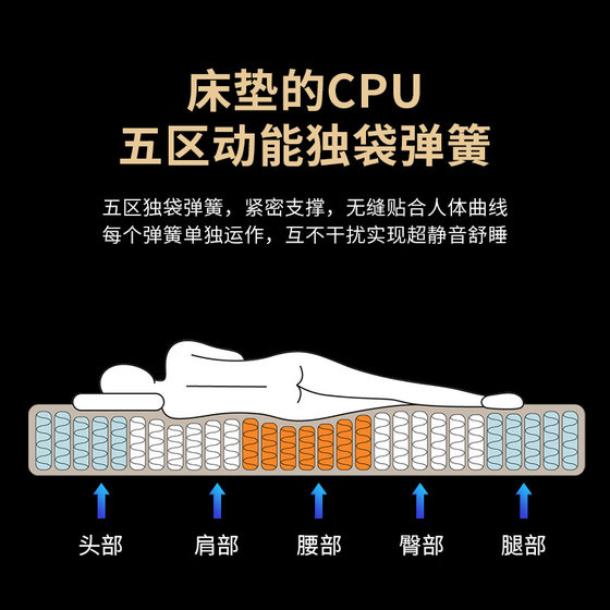 Mousse Australia imported five-zone spring mattress