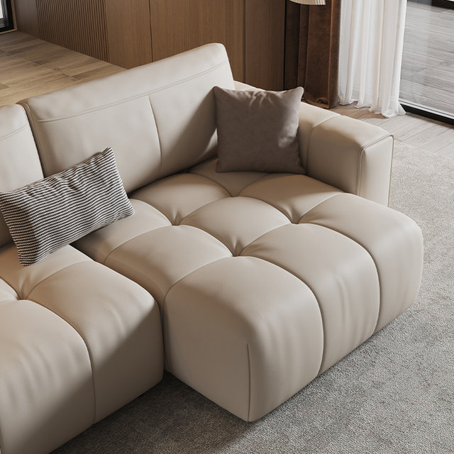 Moos Modern Light Luxury Head Cowhide High Resilience Sponge