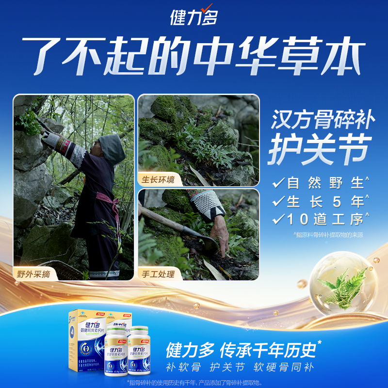 健力多金软骨素礼盒补汤臣倍健氨糖 健力多氨糖软骨素/骨胶原