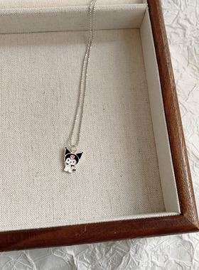 纯银项链儿童吊坠卡通动物