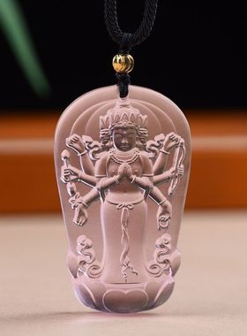 南无摩利支天菩萨吊坠男女八臂观音挂件项链毛衣链生日礼物