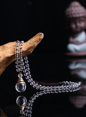 正品碧云寺天然白水晶舍利塔嘎乌盒楞严挂件男女款