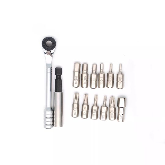 Ridenow Mini Ratchet Wrench Set Compact and Portable Precision Screwdriver Bit Bicycle Repair Tool