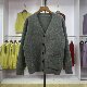 Knitted Sweater Versatile Solid Color ແຂນຍາວດຽວເຕົ້ານົມຫນາ Lapel ໃຫມ່ແມ່ຍິງ Sweater ແມ່ຍິງ
