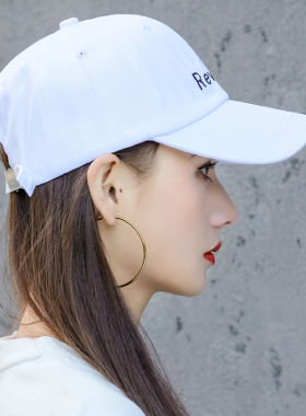 潮牌女夏网红款韩国湖蓝帽子