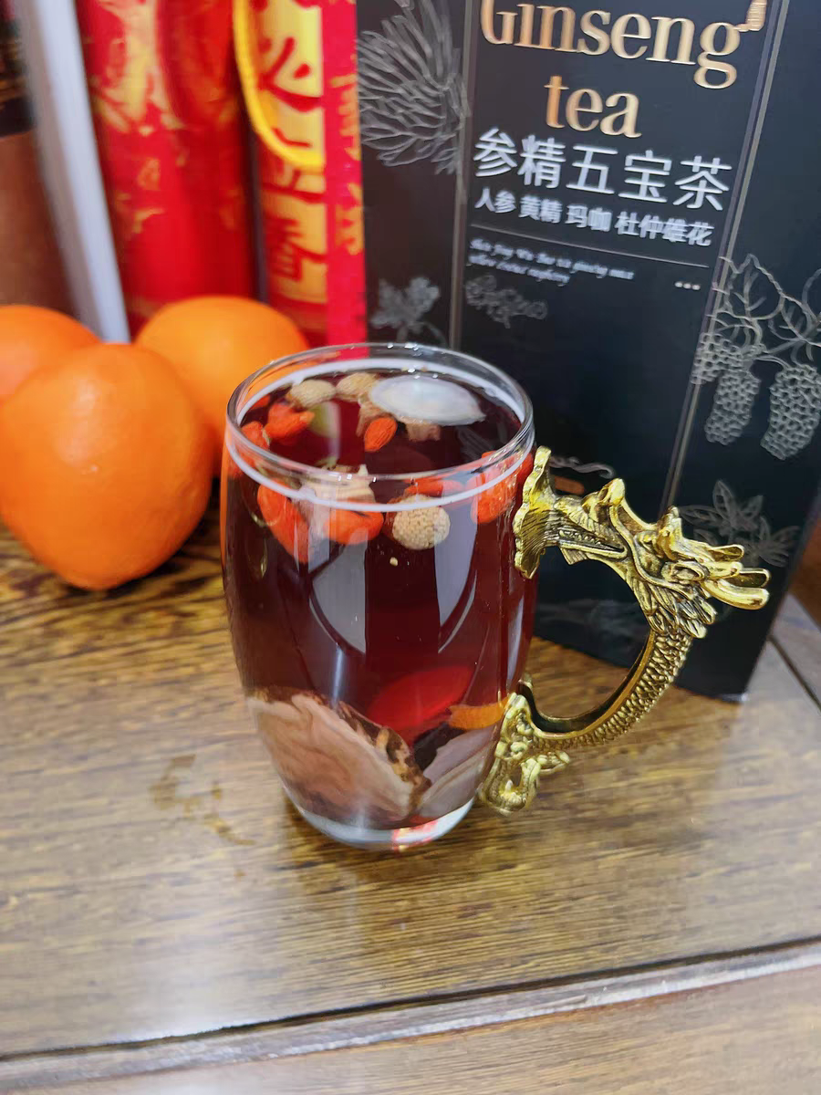 东韵优选参精五宝茶【1盒35小包】人参黄精杜仲雄花八宝茶十宝茶