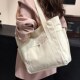 Canvas bag large capacity tote for work and outing, good-looking commuting, versatile literary and artistic new style student wear single shoulder bag