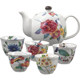MinoYaki Hongyan Flower Language 1 pot 2 cups/5 cups tea set