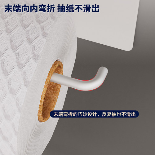 御仕家厨房纸挂架磁吸厨房纸巾架冰箱侧收纳置物架用纸保鲜膜抹布 - 图1