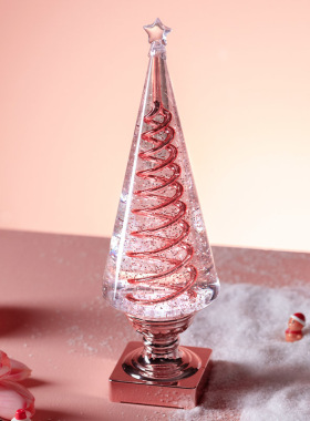 圣诞节装饰品水灯音乐盒摆件