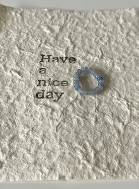 多巴胺串珠撞色可爱时尚闺蜜个性戒指饰品百搭指环