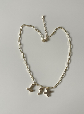 Ojala原创小众设计字母名字项链男女情侣款礼物时尚饰品