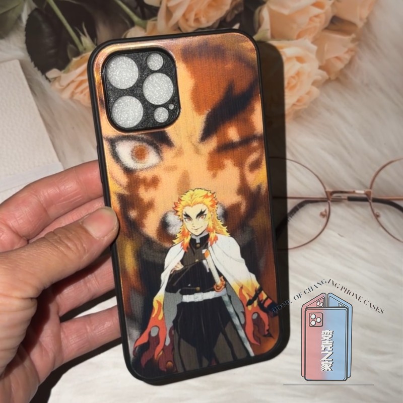 炼狱杏寿郎3D光栅变图手机壳鬼灭之刃炎柱苹果硅胶手机保护壳,淘宝优惠券,粉丝福利购,淘宝优惠卷